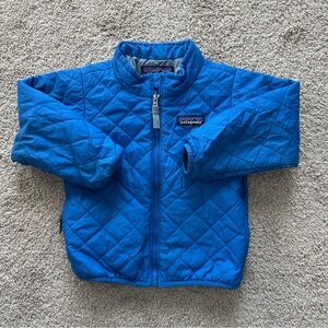 Patagonia Nano Puff Jacket Zip Coat Blue Toddler Boy Sz 2T
